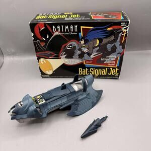Kenner Batman The Animated Series Bat Signal Jet Opened Box 1993